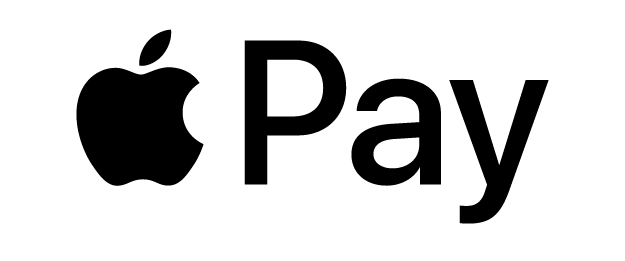 Apple pay payment logo in black.