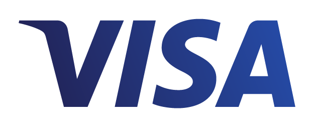 VISA payment logo in blue.